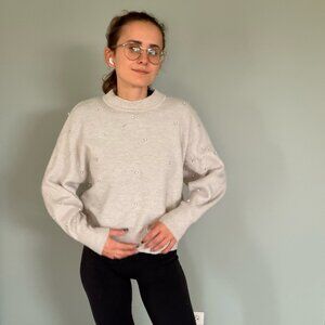 H&M Pearl Embellished Knit Sweater – Size M